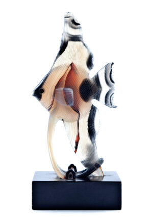 Multicolored Fine glass Statue